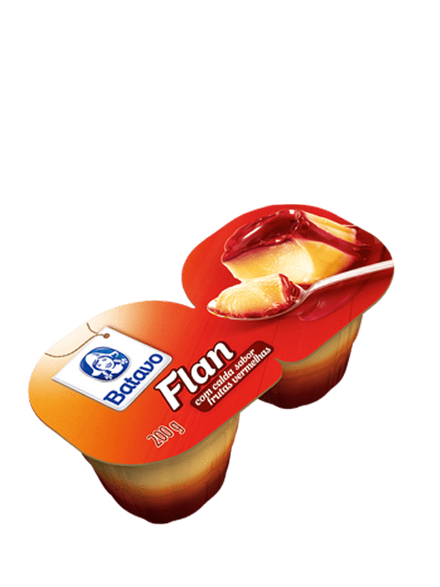 Flan  –  Frutas vermelhas 200g