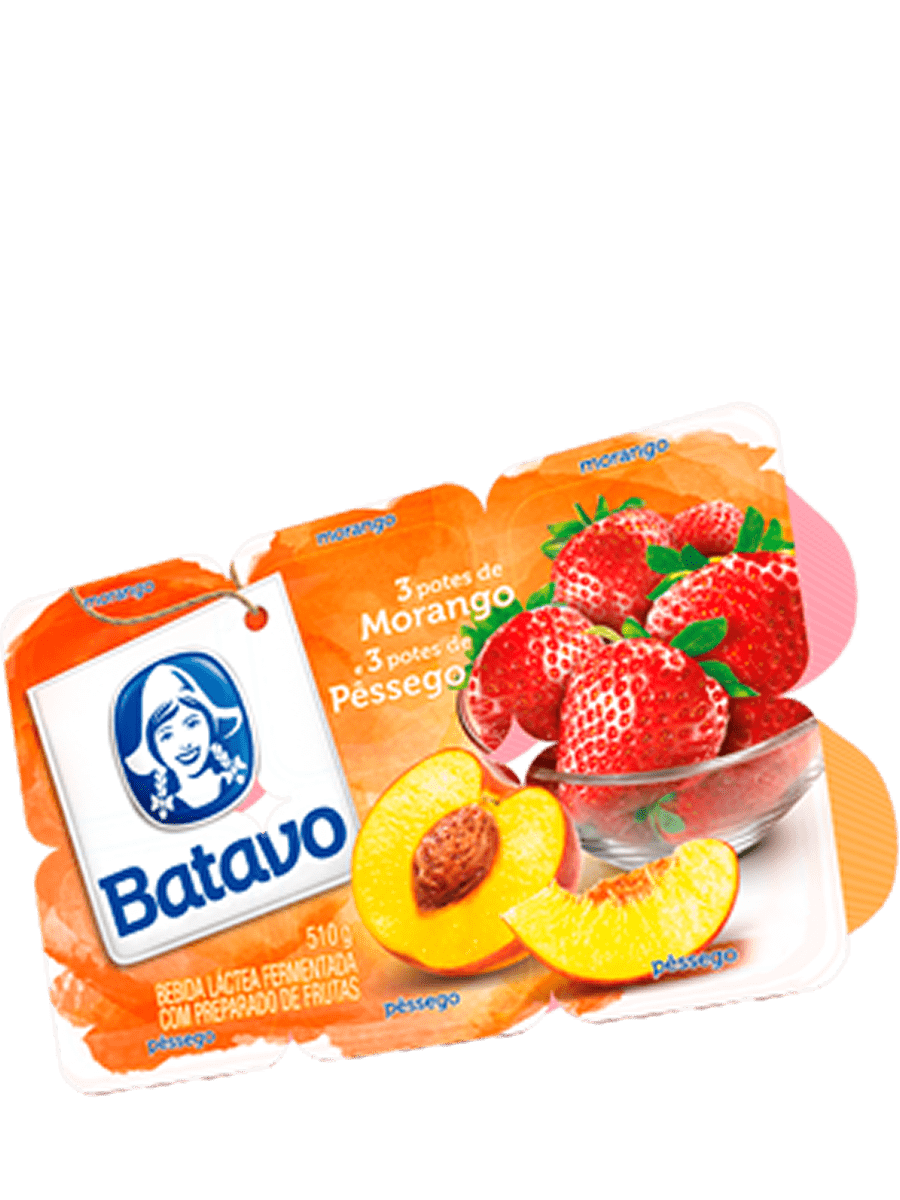 Iogurte  –  Morango e Pêssego 510g