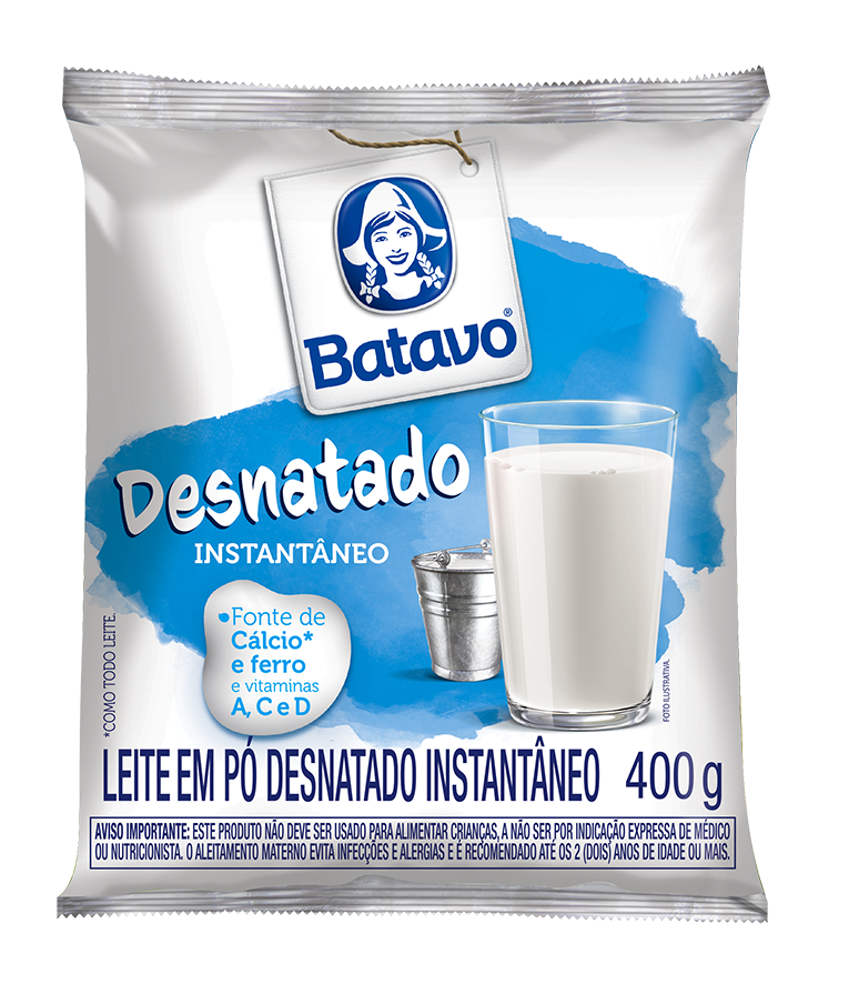 Leite  – Desnatado Em pó 400g